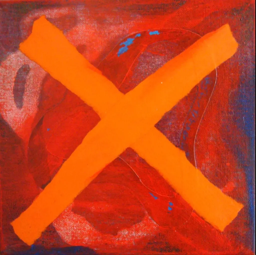 Batsu 1 Acrylique 80x80 cm