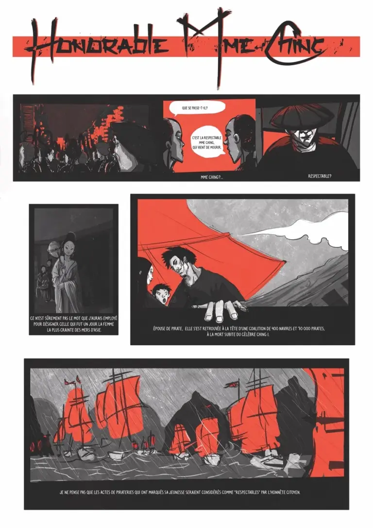 Planche de BD par étudiants de Jean Luc Veret