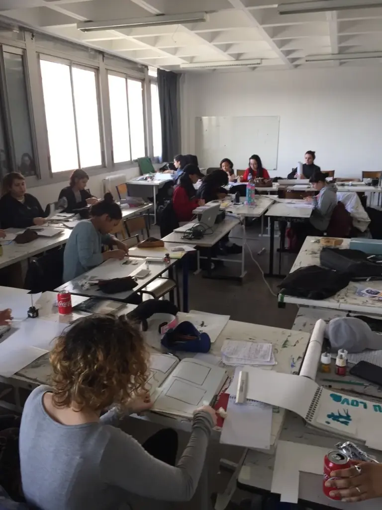 Cours de BD par Jean Luc Veret à Paris 8