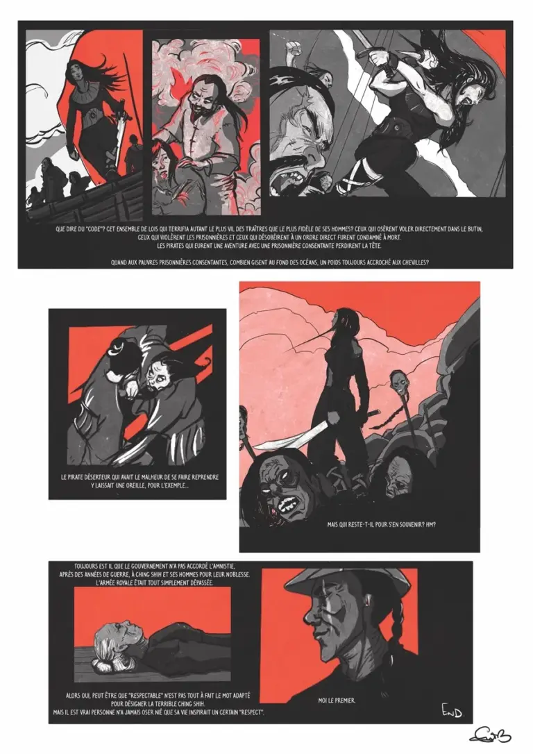 Planche de BD par étudiants de Jean Luc Veret à Paris 8