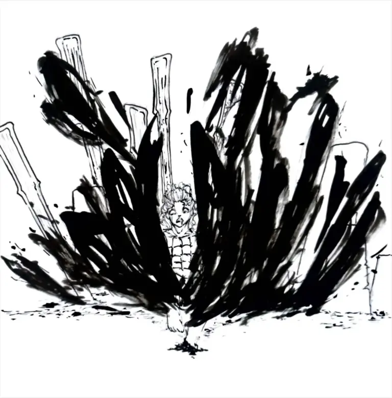 Planche de BD, devoir intensif des étudiants de Jean Luc Veret, artiste plasticien