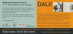 Exposition Village des Artistes de France – Londres, Olympia (2004)