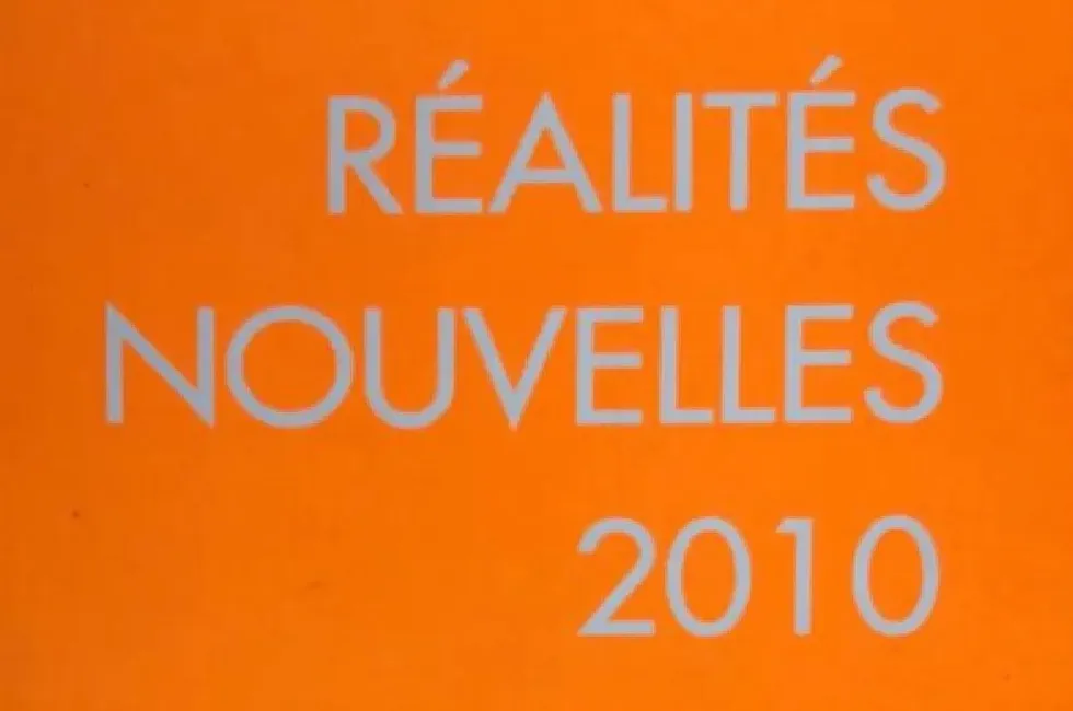 Couverture du livret du salon "Réalités nouvelles" de 2010