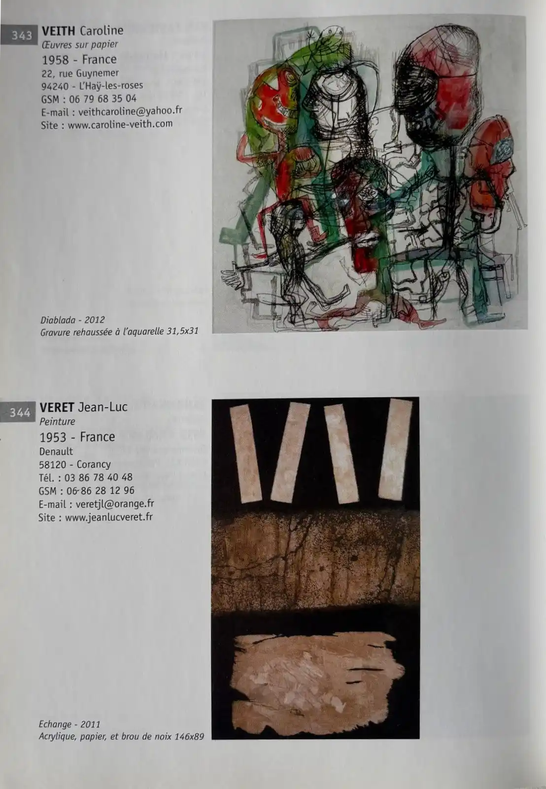 Exposition Réalités Nouvelles 2012, avec Jean Luc Veret, artiste plasticien